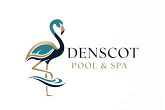 design professional pool and spa logo for your business
