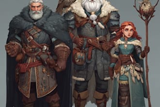 your original fantasy game character art