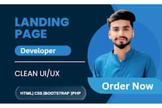 create a responsive front end website using HTML CSS bootstrap php