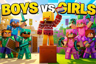 create 3d minecraft thumbnail