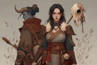 draw professional dnd character portraits and full body art