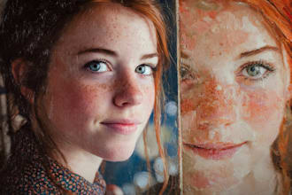 paint a realistic digital portrait