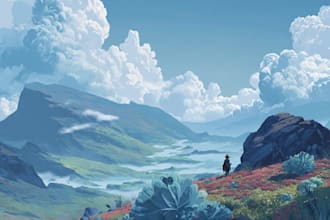 do the landscape illustration or concept art for you