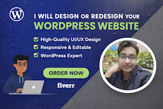design or redesign a professional wordpress site for business