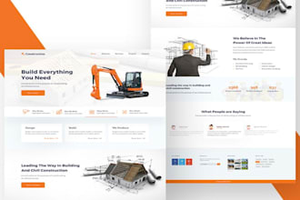 design a professional construction or remodeling website