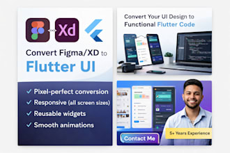 convert your figma or xd design to flutter