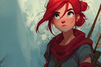 draw anime style HR training character or fanart