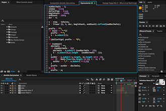 create custom after effects scripts and expressions for animation