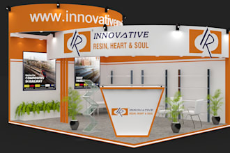 create custom 3d trade booths, exhibition stalls and kiosks