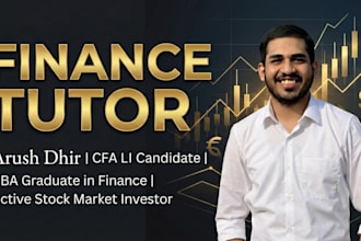tutor you in corporate finance and personal finance
