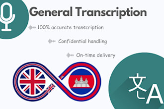 transcribe khmer to english audio or video