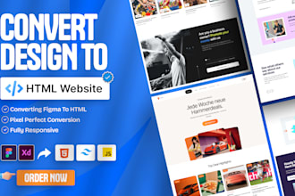 convert figma to HTML responsive website