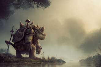 draw fantasy monster or creature illustration