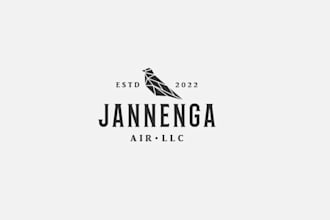design a unique modern polygonal geometric logo