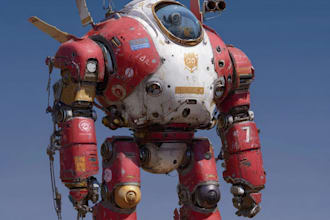 draw or design mechs robots concepts