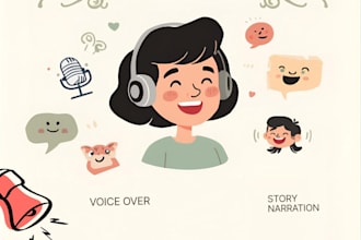 record a fun cartoon kid voice for reels, shorts and stories