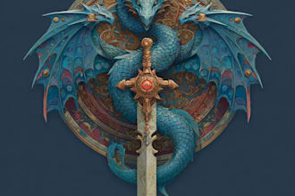 design a professional fantasy, rpg, scifi game, nft logo
