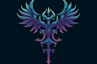 minimal, modern fantasy logo design for your brand