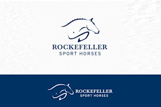 design rockefeller sport horses logo