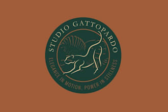 design studio gattopardo modern hot yoga wellness logo