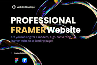 design a modern responsive website using frame