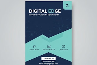 design premium logo, creative flyer and business brochure