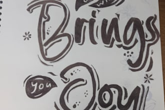 do stylish calligraphy titles