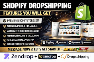 setup shopify dropshipping store design via bigbuy avasam syncee brandsgateway