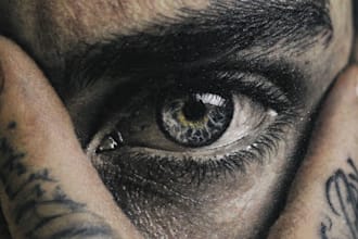 draw a realistic realism tattoo design for you
