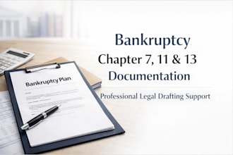 do bankruptcy chapter 7, 11, 13 plan, letter of trustee, irrecoverable revocable
