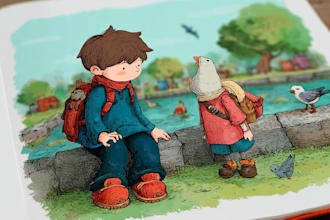 draw captivating children book and storybook illustrations