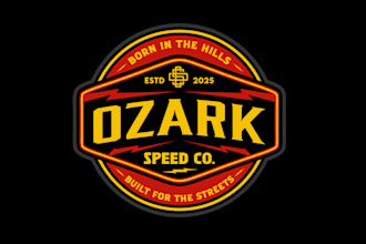 design vintage classic car restoration shop logo