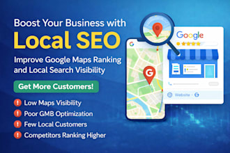 do google maps SEO and gmb optimization for your  local business