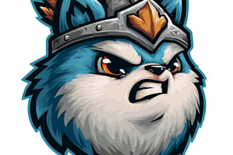 draw unique cartoon mascot logo