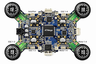 design custom drone pcb esc, flight controller, ardupilot and motor control