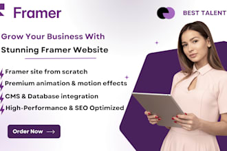 build framer website, design framer landing page, figma to framer developer, SEO