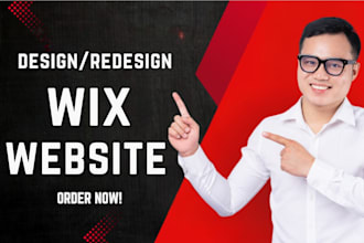 wix website design, redesign wix website, build wix store, move domain to wix