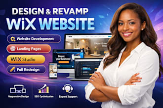 design revamp wix website website development with wix landing page wix studio