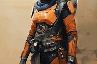 make star wars and sci fi illustration