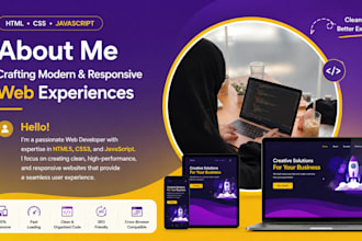 html CSS static website maker or HTML landing page designer