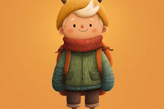 draw cute character illustration
