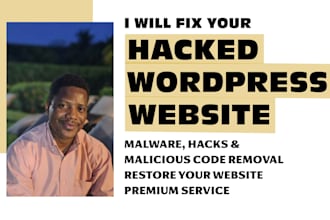 fix your hacked wordpress site, malware removal and security