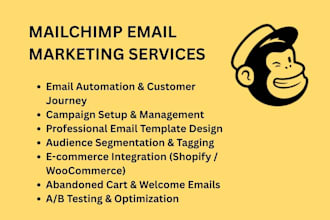be your mailchimp email marketing expert