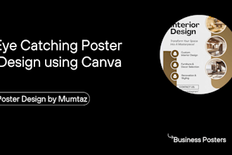 design professional canva posters and social media posts