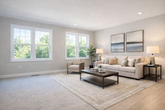 do realistic ai virtual staging for empty rooms