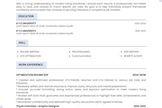 write a professional ats friendly CV or resume