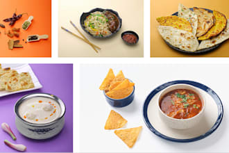 do professional food photography for restaurants, brands and social media