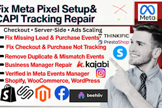 fix facebook meta pixel capi business manager ipv6 tracking kajabi samcart ads