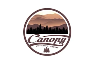 create a vintage organic bar new logo for a craft distillery