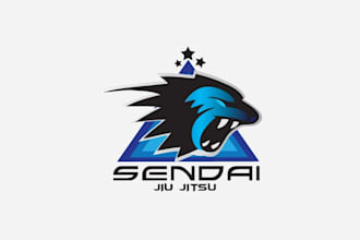 design surprising powerful physical fitness gym logo